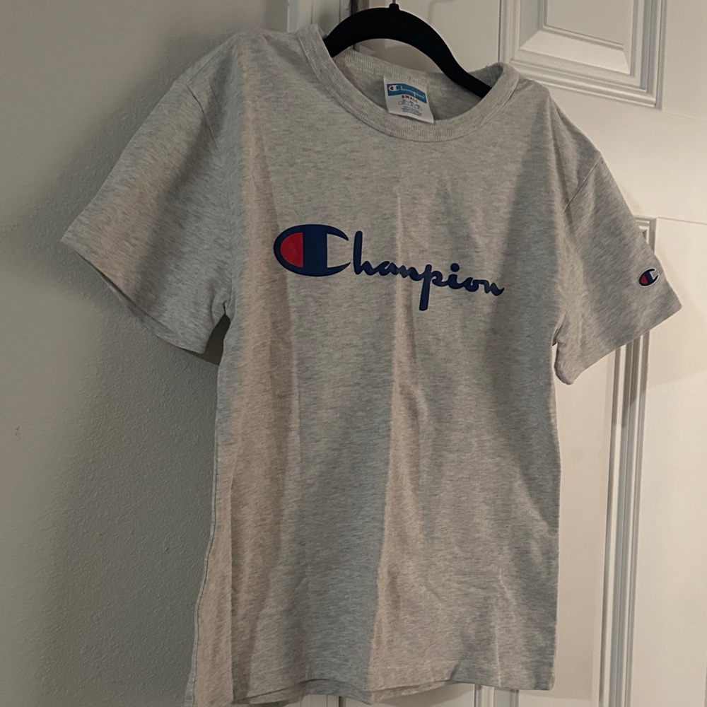 Champion Light Gray Short Sleeve Tee